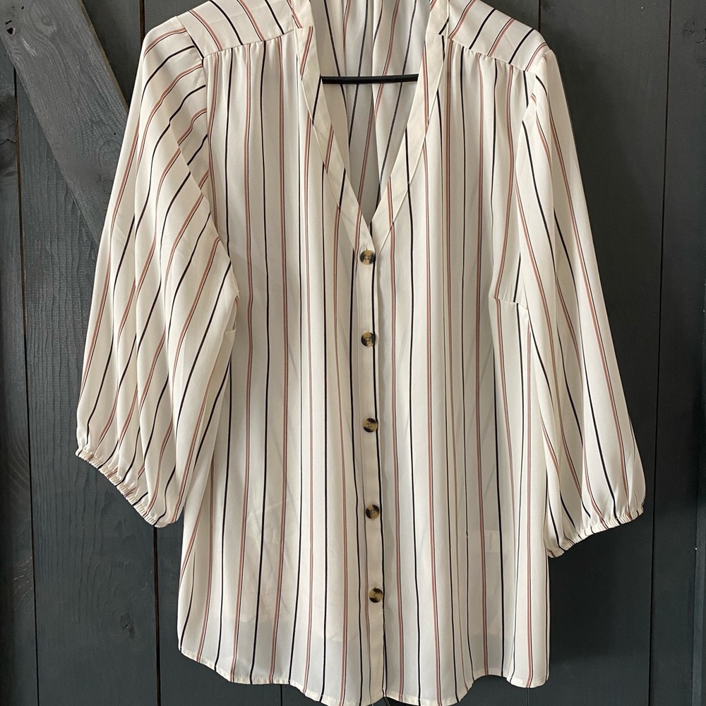 Striped dress shirt - Like new!